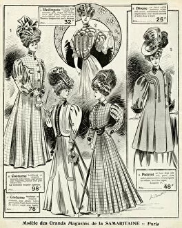 Neckline Collection: Advert for La Samaritaine womens clothing 1906