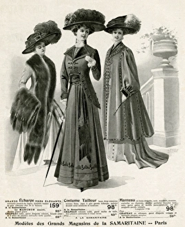 Advert for La Samaritaine womens clothing 1908 Advert for La Samaritaine womens clothing 1908