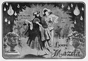 Advert for Lampe Mazda, 1923, Paris