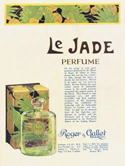 Images Dated 12th October 2015: Advert for Le Jade Perfume by Roger and Gallet, Paris, 1926
