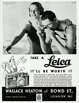 Pictures Collection: Advert for Leica cameras 1934