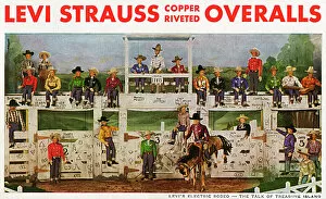 Exposition Gallery: Advertisement, Levi Strauss copper riveted overalls