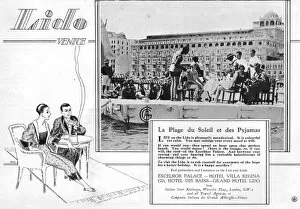 Images Dated 22nd January 2016: Advert for the Lido, Venice, 1926