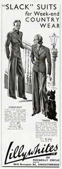 Patched Prints: Advert for Lillywhites women in trousers 1938