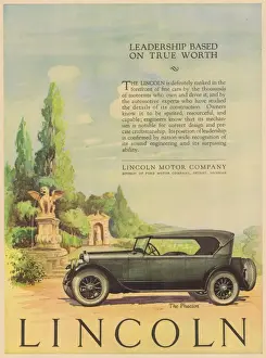 Advert for Lincoln Motor Company, 1924