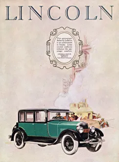 Jazz Age Club Gallery: Advert for Lincoln Motor Company, 1926
