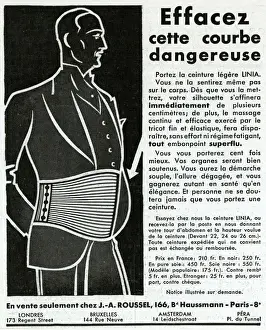 Controlled Prints: Advertisement for Linia-belts 1930s