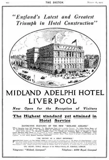 Adverts Gallery: Advertisement for Liverpool Adelphi Hotel, 1914