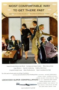 Lockheed Prints: Advertisement, Lockheed Super Constellation Aircraft