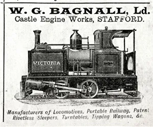 Stafford Prints: Advert, Locomotive Train Victoria