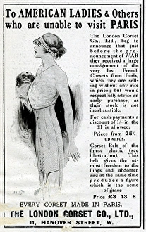 Advert for London Corset Co Ltd 1914 Advert for London Corset Co Ltd 1914