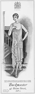Sloane Prints: Advert for the London couture house of Buckmaster, 1927