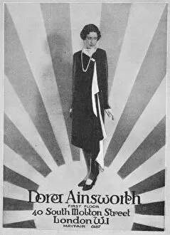 Advert for the London couture house of Dora Ainsworth, 1927