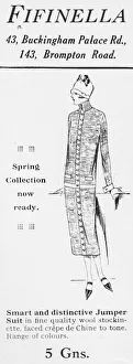 Couturier Prints: Advert for London couturier Fifinella, London, 1925