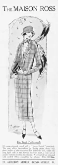 Couturier Prints: Advert for the London couturier Maison Ross, 1925