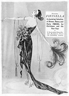 Images Dated 13th June 2019: Advert for the London fashion house of Fifinella, 1920