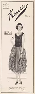 Images Dated 29th April 2016: Advert for the London fashion house of Ninette, 1921