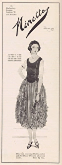 Images Dated 29th April 2016: Advert for the London fashion house of Ninette, 1921