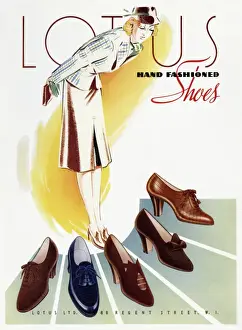 Lotus Prints: Advert for Lotus shoes 1938
