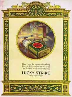 Advert for Lucky Strike cigarettes, 1920s