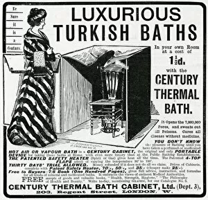 Claims Gallery: Advert for Luxurious thermal bath cabinet 1902