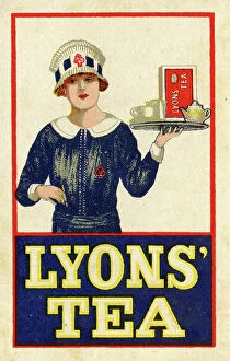 Packet Collection: Advert, Lyons Tea House, waitress known as a Nippy