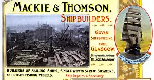 Thomson Gallery: Advert, Mackie & Thomson, Shipbuilders, Govan, Glasgow