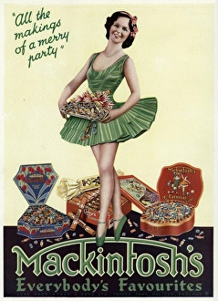 Toffee Gallery: Advert for Mackintoshs toffee 1933