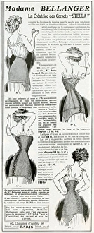 Corsetry Gallery: Advert for Madame Bellanger corsetmarker 1908