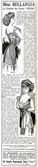 Corsetry Gallery: Advert for Madame Bellanger corsetmarker 1909
