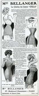 Advert for Madame Bellanger corsetmarker 1909