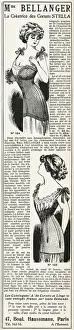 Advert for Madame Bellanger corsetmarker 1910