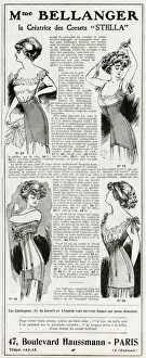 Advert for Madame Bellanger corsetmarker 1910