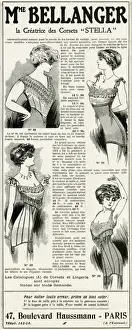 Advert for Madame Bellanger corsetmarker 1910