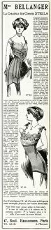 Images Dated 13th May 2016: Advert for Madame Bellanger corsetmarker 1911
