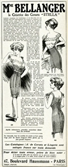 Images Dated 3rd May 2016: Advert for Madame Bellanger corsetmarker 1911