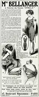 Images Dated 29th April 2016: Advert for Madame Bellanger corsetmarker 1911
