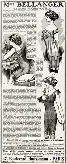 Advert for Madame Bellanger corsetmarker 1911