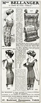 Advert for Madame Bellanger corsetmarker 1912