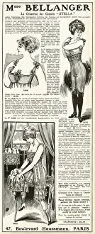 Advert for Madame Bellanger corsetmarker 1912