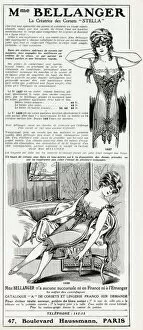 Images Dated 3rd February 2017: Advert for Madame Bellanger corsetmarker 1912
