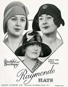 Retail Prints: Advert for Madame Raymonde womens hats 1929