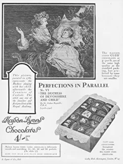 Lyons Prints: Advert for Maison Lyons chocolate, 1926