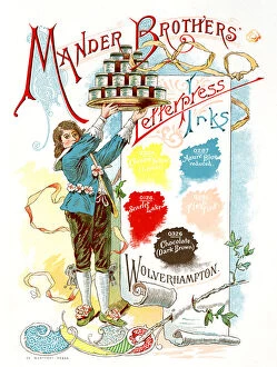Advert, Mander Brothers, Wolverhampton, Letterpress Inks