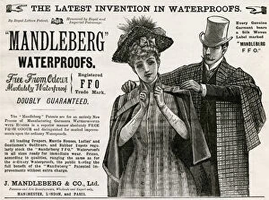 Capes Collection: Advert for Mandleberg & Co. waterproofs 1890