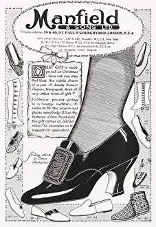 Shoes Prints: Advert for Manfield shoes 1920