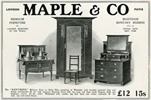 Suite Prints: Advert for Maple & Co. bedroom furniture 1906