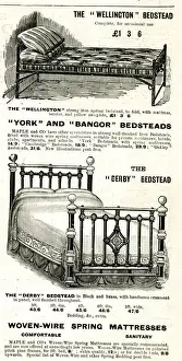 Bangor Prints: Advert, Maple and Co, beds