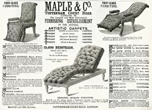 Invalid Gallery: Advert for Maple & Co. reclining chairs 1882