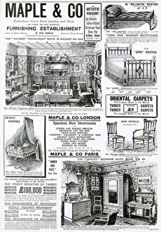 Walmer Prints: Advert for Maple & Co furnishing 1897